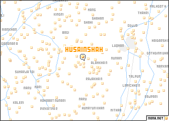 map of Husain Shāh