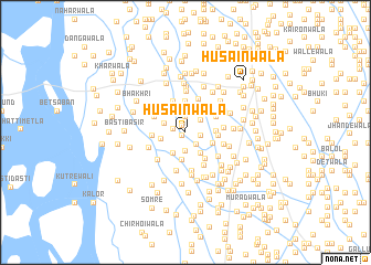 map of Husainwāla