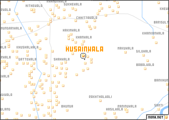 map of Husainwāla