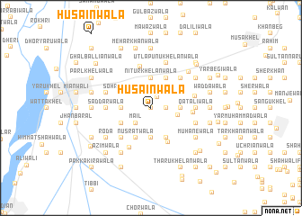 map of Husainwāla