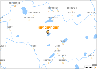 map of Husairgaon