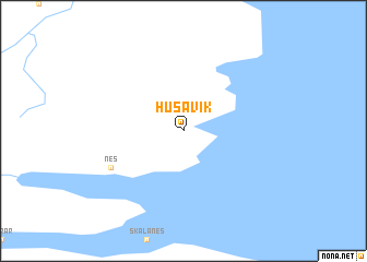 map of Húsavík