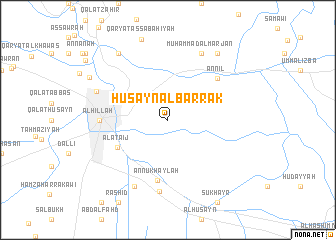 map of Ḩusayn al Barrāk