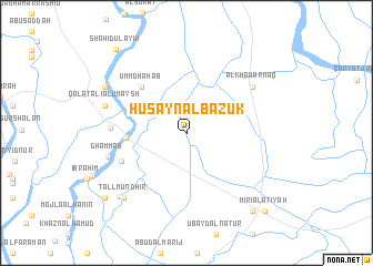 map of Ḩusayn Āl Bāzūk