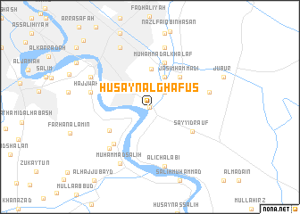 map of Ḩusayn al Ghafūş