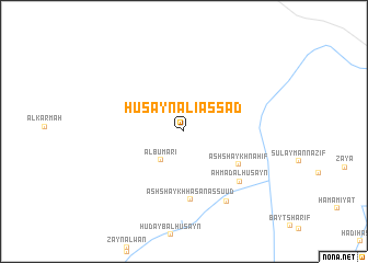 map of Ḩusayn ‘Alī as Sa‘d