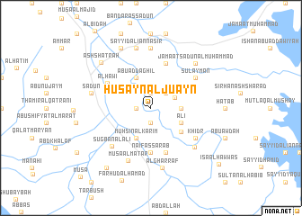 map of Ḩusayn al Ju‘ayn