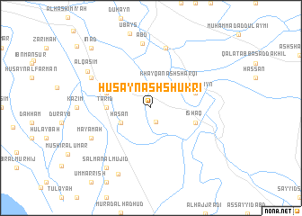 map of Ḩusayn ash Shukrī