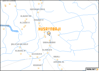 map of Ḩusayn Bājī