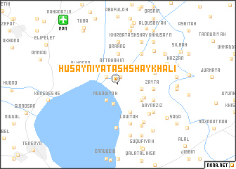 map of Ḩusaynīyat ash Shaykh ‘Alī