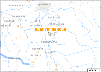 map of Ḩusayn Mashkūr