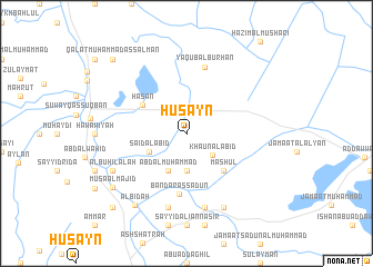 map of Ḩusayn