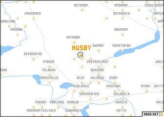 Husby (Sweden) map - nona.net