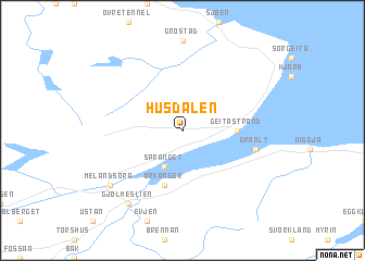 map of Husdalen