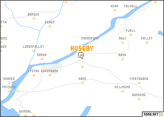 map of Huseby