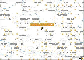 map of Hüsederbruch