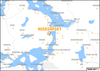 map of Husegardet