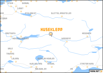 map of Huseklepp