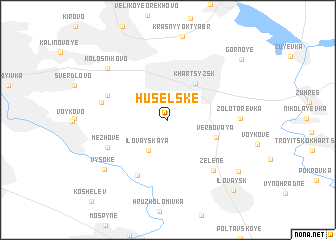 map of Huselʼsʼke