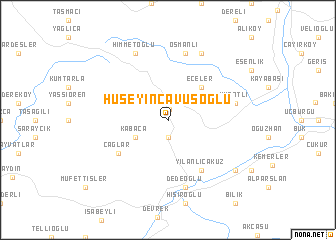 map of Hüseyinçavuşoğlu