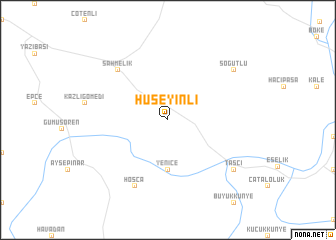 map of Hüseyinli