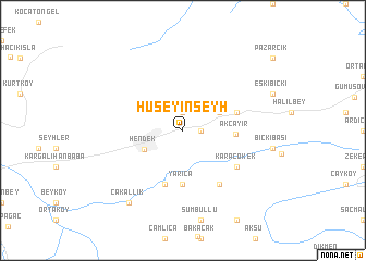 map of Hüseyinşeyh