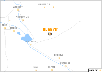 map of Hüseyin