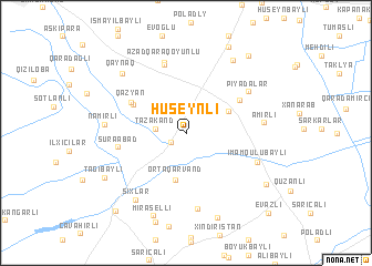 map of Hüseynli