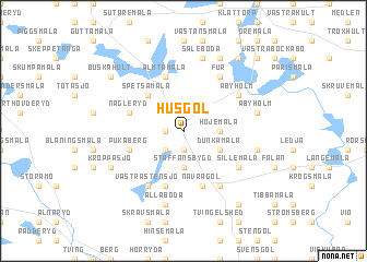 map of Husgöl