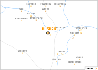 map of Hūshak