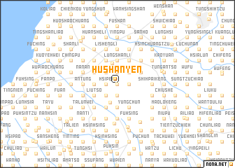 map of Hu-shan-yen