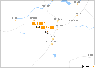 map of Hushan