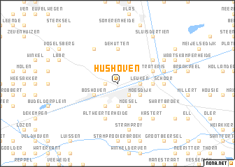 map of Hushoven