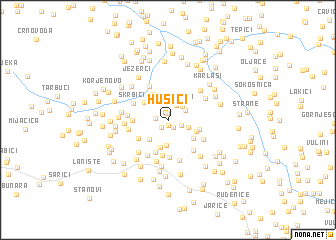 map of Husići