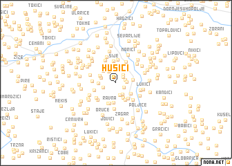 map of Husići