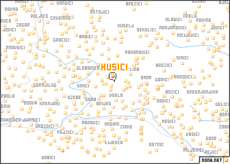 map of Husići