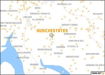 map of Husick Estates