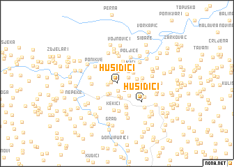 map of Hušidići