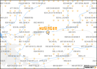 map of Hüsingen