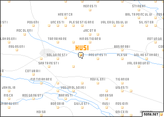 map of Huşi