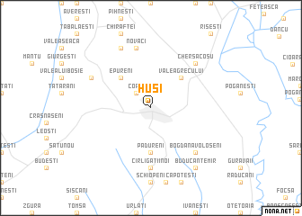 map of Huşi