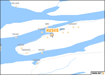 map of Huske