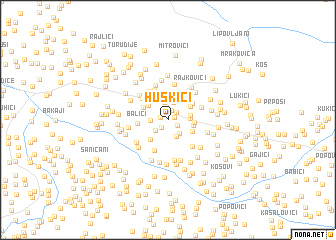 map of Huskići