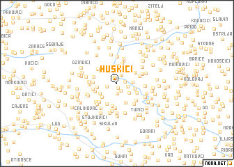 map of Huskići