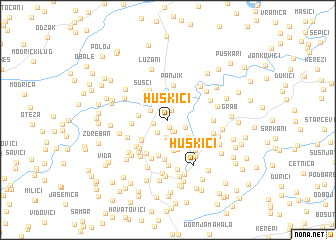 map of Huskići