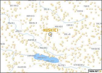 map of Huskići