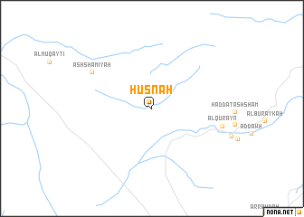 map of Ḩusnah