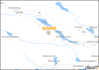 map of Husnäs