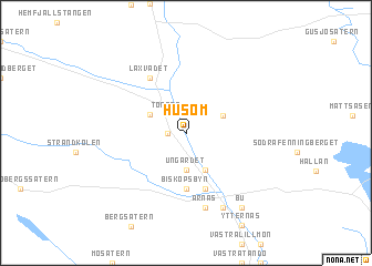 map of Husom