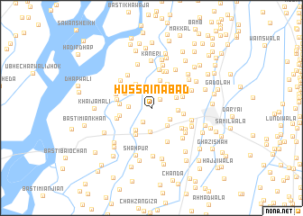map of Hussainābād